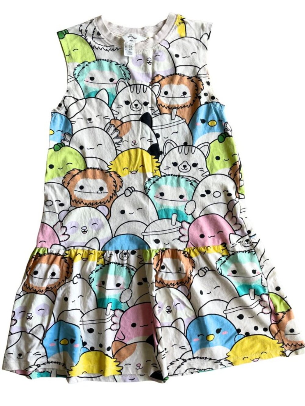 H&M X Squishmallows 100% Cotton Sleeveless Twirl Dress - Size 8/10